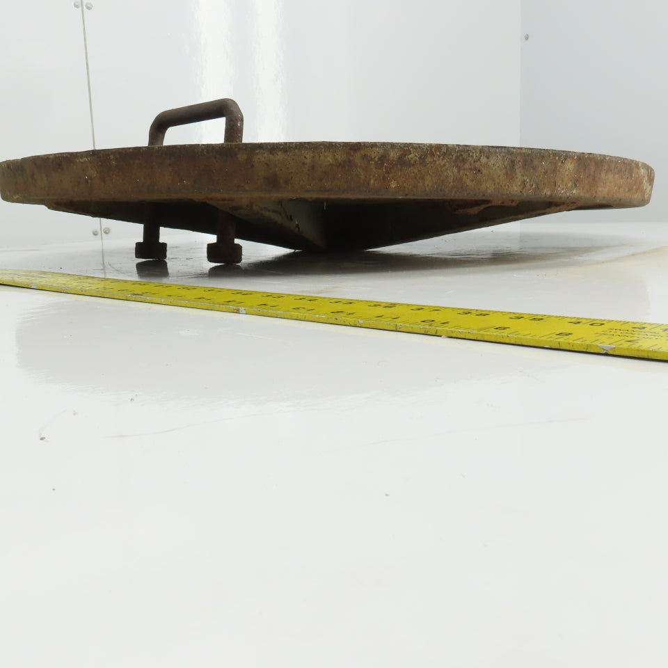 South Bend Foundry Vintage 26" Diameter Cast Iron Manhole Cover #23