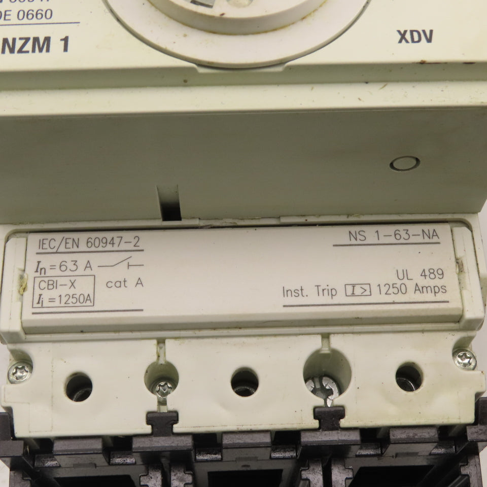 Moeller NZM1 600V 63A Rotary Disconnect Operator In 12x12x6" Enclosure