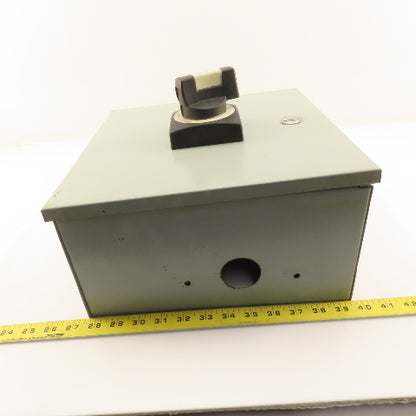 Moeller NZM1 600V 63A Rotary Disconnect Operator In 12x12x6" Enclosure