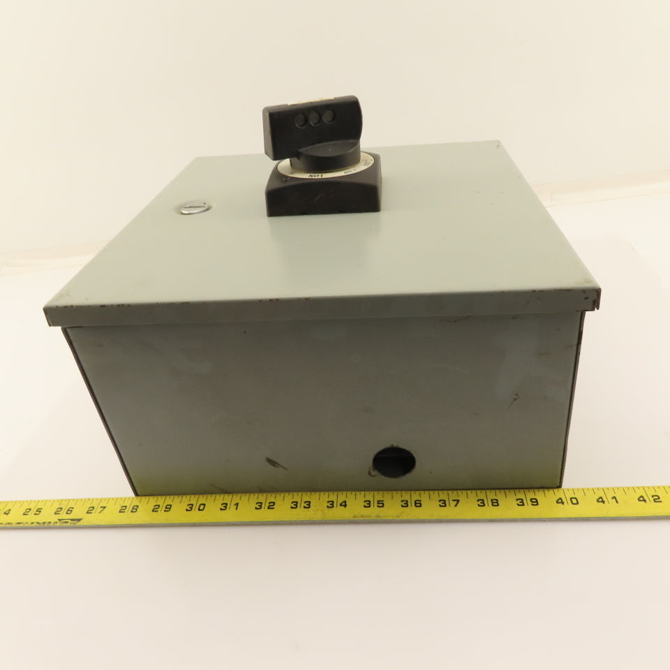 Moeller NZM1 600V 63A Rotary Disconnect Operator In 12x12x6" Enclosure