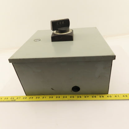 Moeller NZM1 600V 63A Rotary Disconnect Operator In 12x12x6" Enclosure