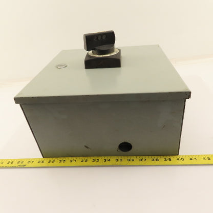 Moeller NZM1 600V 63A Rotary Disconnect Operator In 12x12x6" Enclosure