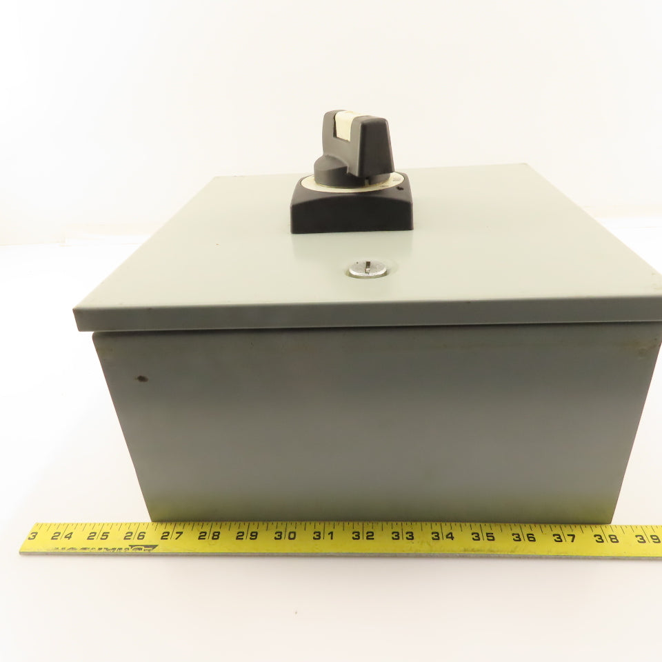 Moeller NZM1 600V 63A Rotary Disconnect Operator In 12x12x6" Enclosure