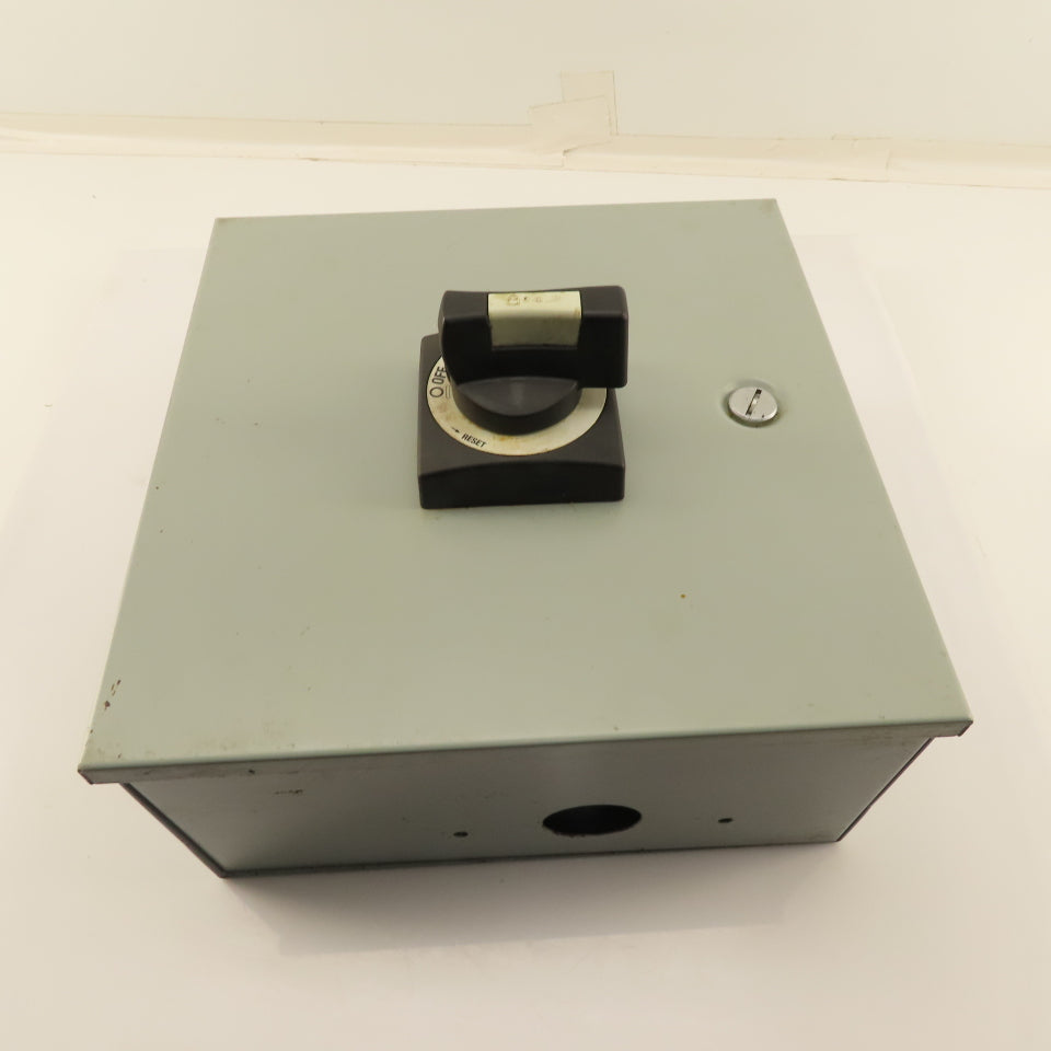 Moeller NZM1 600V 63A Rotary Disconnect Operator In 12x12x6" Enclosure