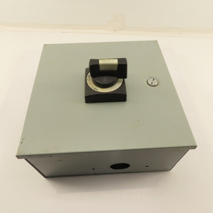Moeller NZM1 600V 63A Rotary Disconnect Operator In 12x12x6" Enclosure