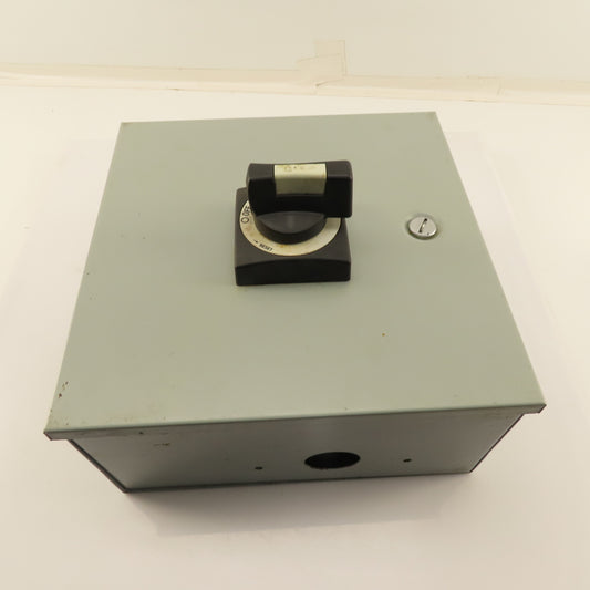 Moeller NZM1 600V 63A Rotary Disconnect Operator In 12x12x6" Enclosure