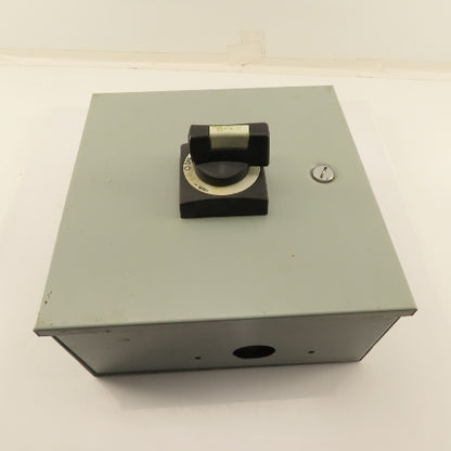 Moeller NZM1 600V 63A Rotary Disconnect Operator In 12x12x6" Enclosure