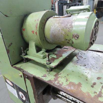 Turbo 112" OAL Incline Chip Conveyor 12" Belt 51 to 57" Discharge 2 FPM 3Ph