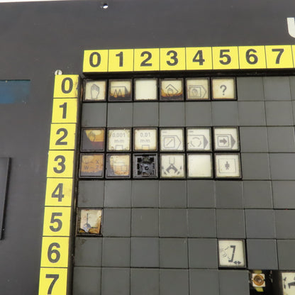 UVA Uvatronic 10MD CNC Grinding Center Operator Control Keypad Screen
