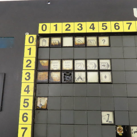 UVA Uvatronic 10MD CNC Grinding Center Operator Control Keypad Screen