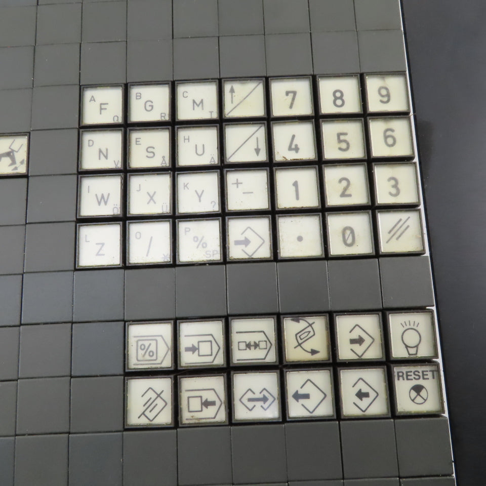 UVA Uvatronic 10MD CNC Grinding Center Operator Control Keypad Screen