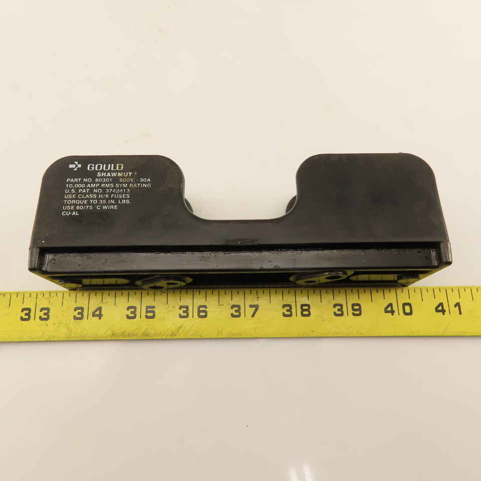 Gould Shawmut 60301 600V 30A H/K Class Fuse Holder Lot Of 4
