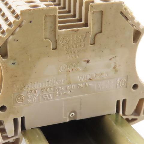 Weidmuller WDU 2.5 Din Mount Terminal Block 600V Lot Of 80