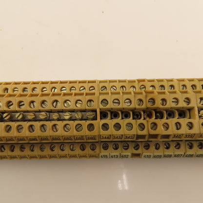 Weidmuller DK4/35 380V 2 Level Din Mount Terminal Block Lot Of 60