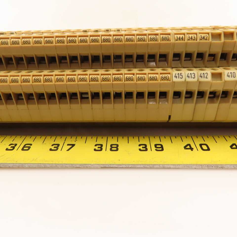 Weidmuller DK4/35 380V 2 Level Din Mount Terminal Block Lot Of 60