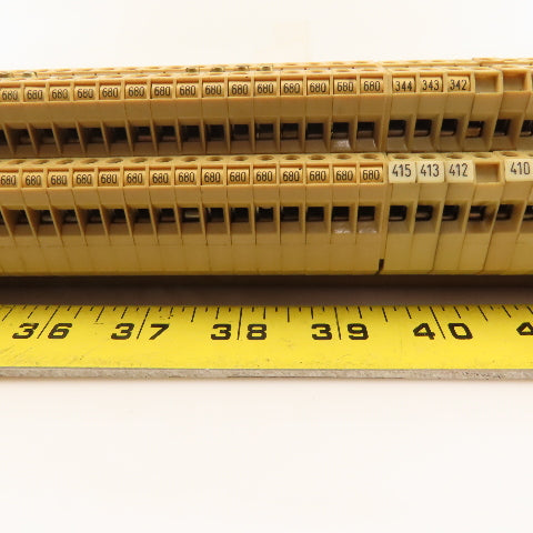 Weidmuller DK4/35 380V 2 Level Din Mount Terminal Block Lot Of 60
