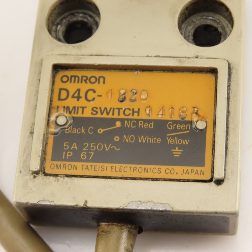 Omron D4C-1220 5A 250V Roller Rocker Lever Arm Limit Switch