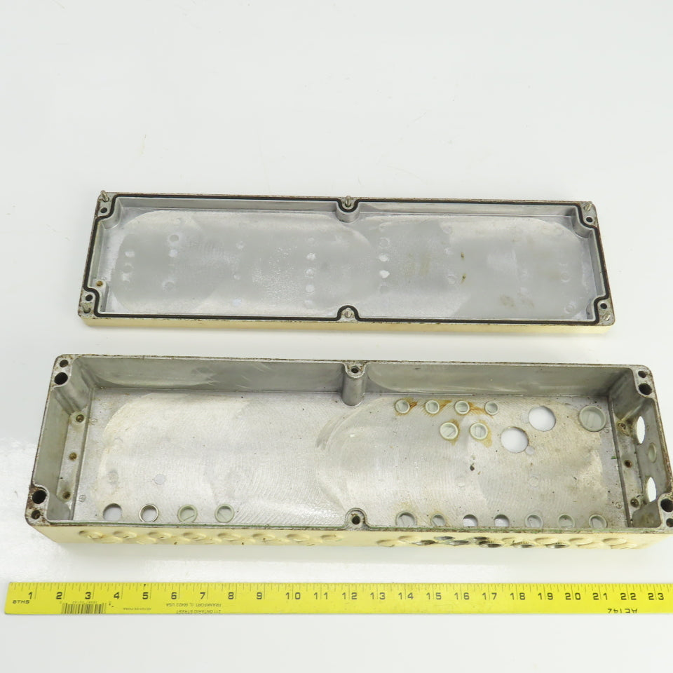 6-1/4" W x 22" L x 3-3/4 D" Machine Electrical Junction Box