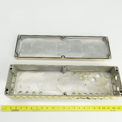 6-1/4" W x 22" L x 3-3/4 D" Machine Electrical Junction Box