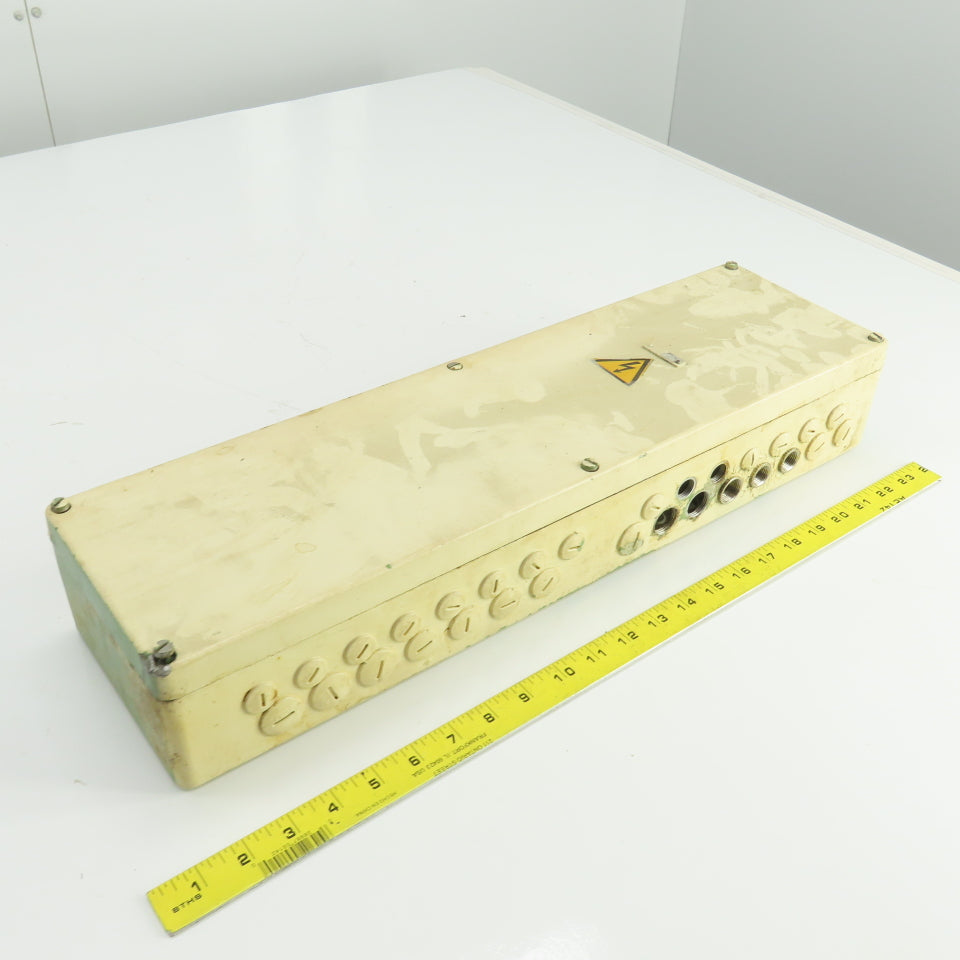 6-1/4" W x 22" L x 3-3/4 D" Machine Electrical Junction Box