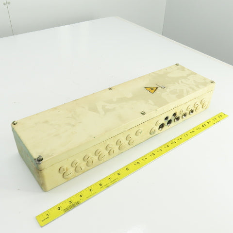 6-1/4" W x 22" L x 3-3/4 D" Machine Electrical Junction Box