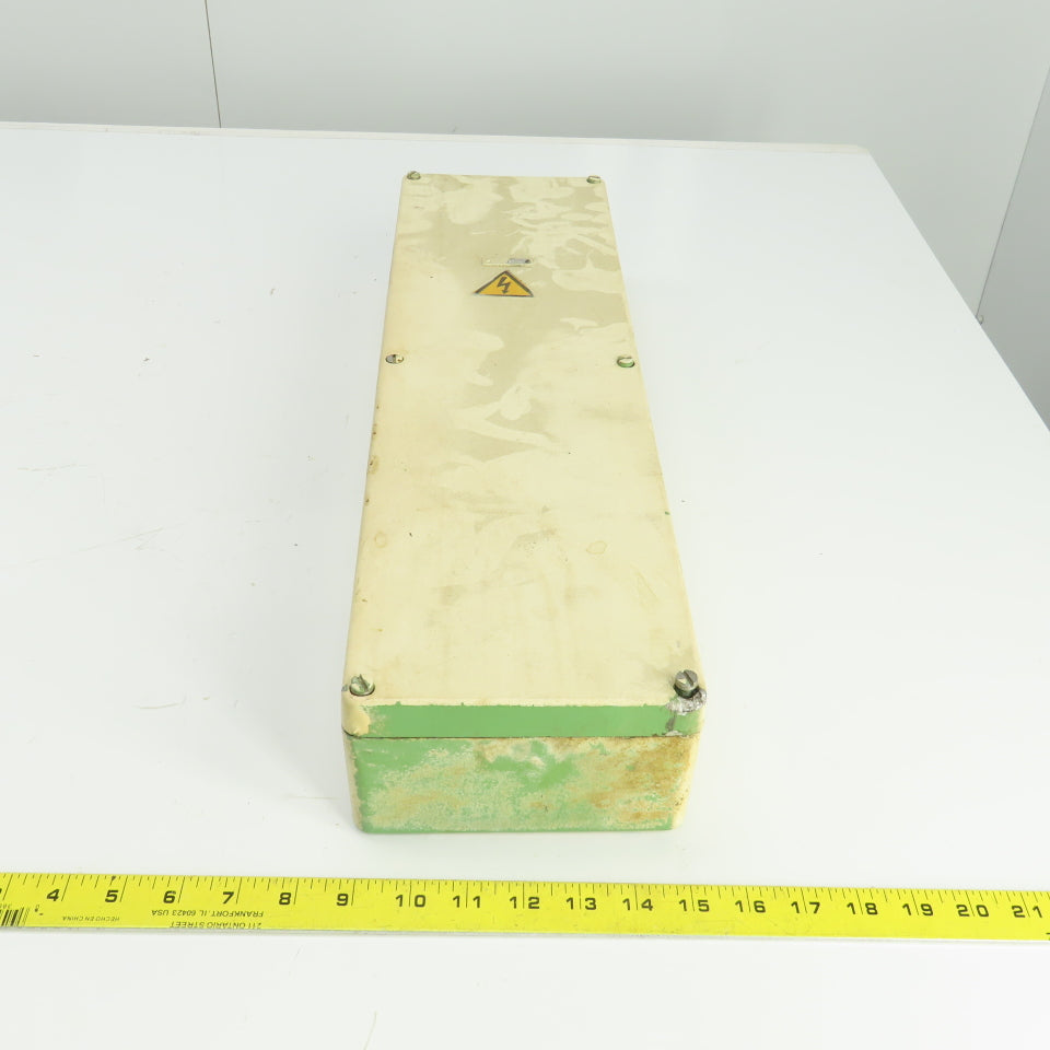 6-1/4" W x 22" L x 3-3/4 D" Machine Electrical Junction Box