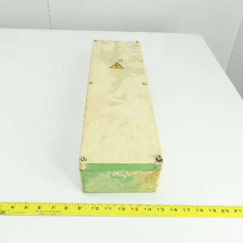 6-1/4" W x 22" L x 3-3/4 D" Machine Electrical Junction Box