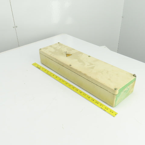 6-1/4" W x 22" L x 3-3/4 D" Machine Electrical Junction Box