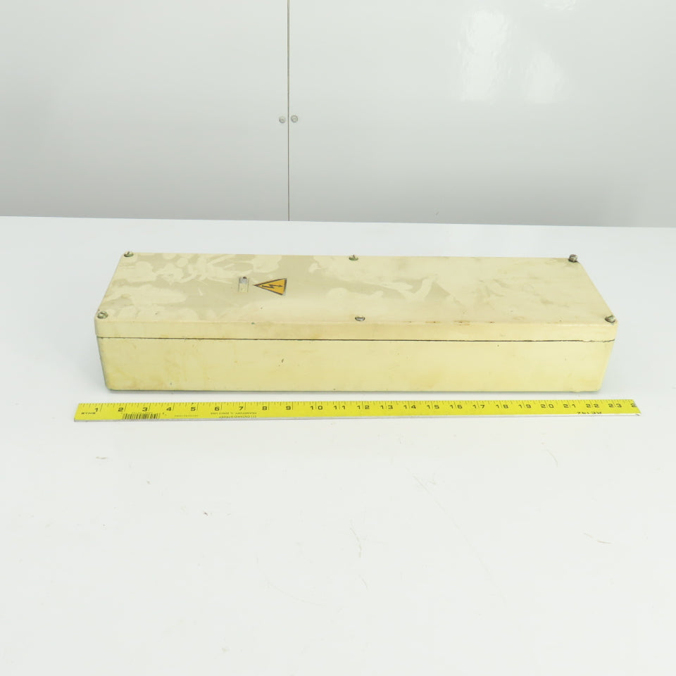 6-1/4" W x 22" L x 3-3/4 D" Machine Electrical Junction Box
