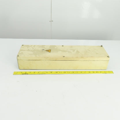 6-1/4" W x 22" L x 3-3/4 D" Machine Electrical Junction Box