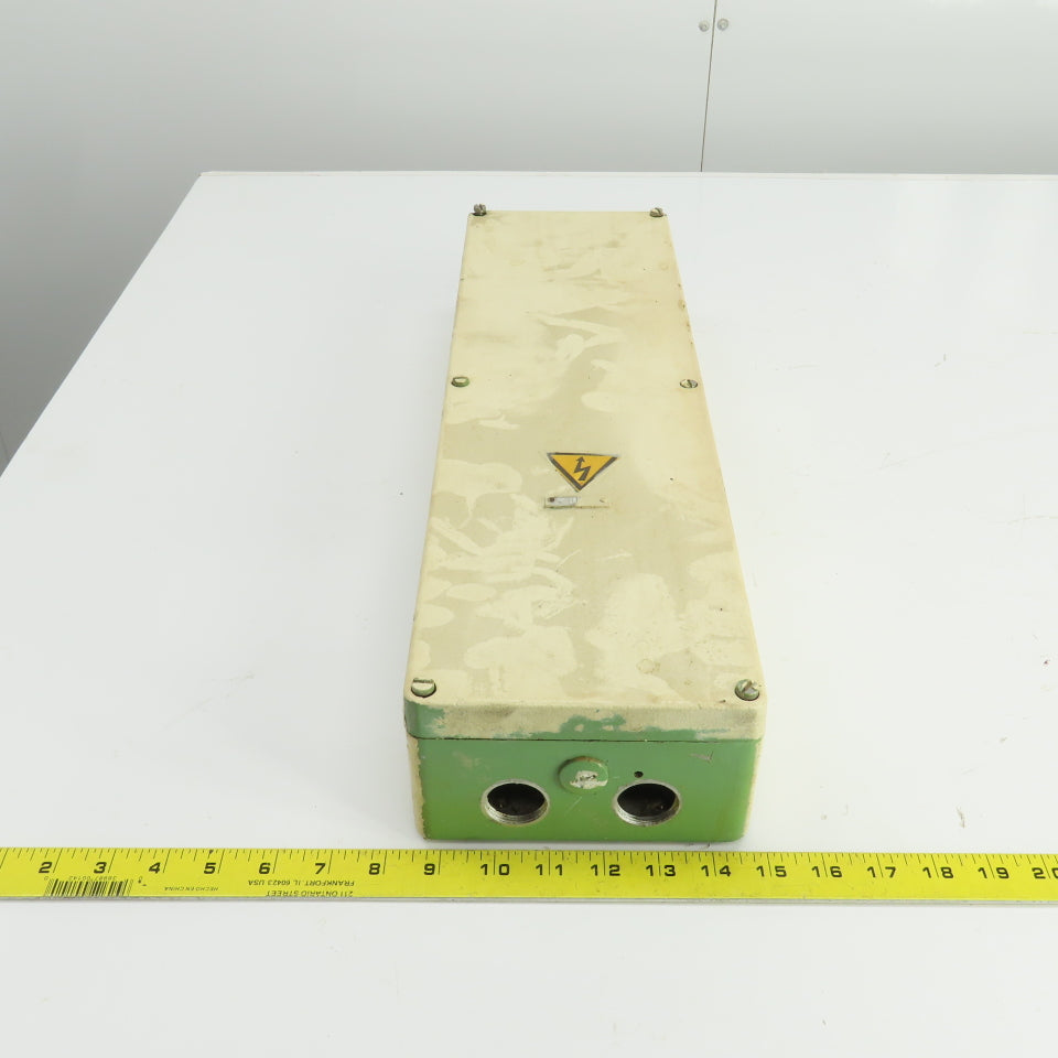 6-1/4" W x 22" L x 3-3/4 D" Machine Electrical Junction Box