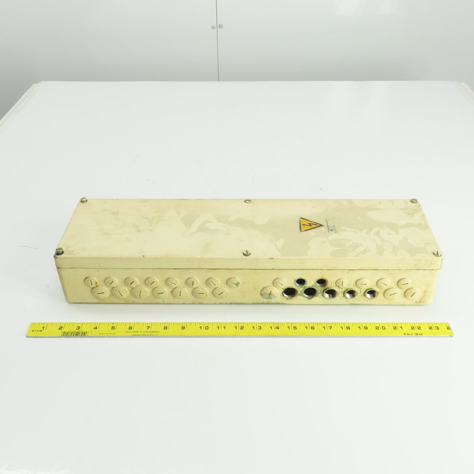 6-1/4" W x 22" L x 3-3/4 D" Machine Electrical Junction Box