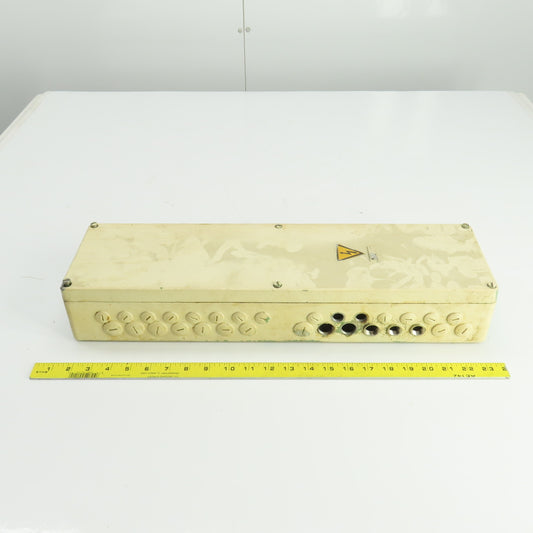 6-1/4" W x 22" L x 3-3/4 D" Machine Electrical Junction Box