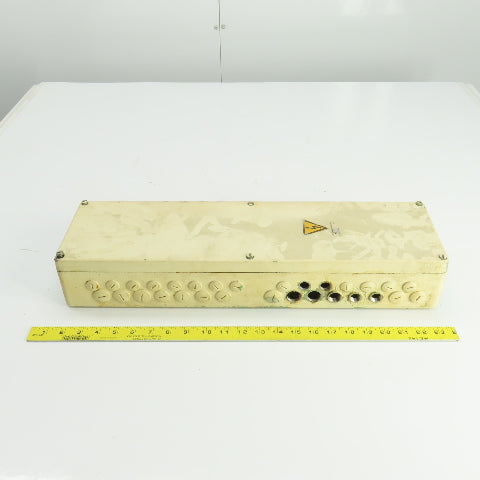 6-1/4" W x 22" L x 3-3/4 D" Machine Electrical Junction Box