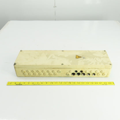6-1/4" W x 22" L x 3-3/4 D" Machine Electrical Junction Box