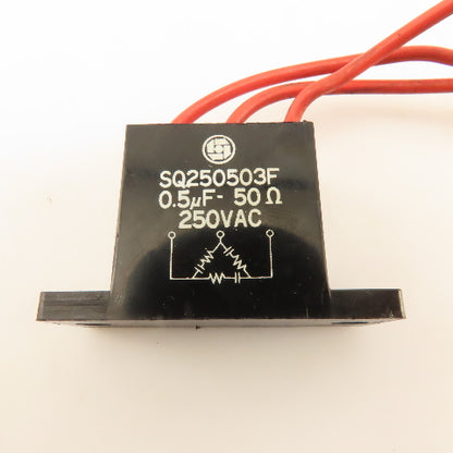 Nisshin SQ250503F 0.5uF 50Ohm 250VAC Spark Quencher Suppressor