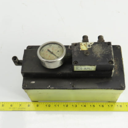 Hytec 100987 Air/Hydraulic Single Stage Pump Model G 4800 PSI