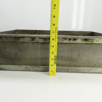 21" L x 11" W x 5-3/4" D Aluminum Strainer