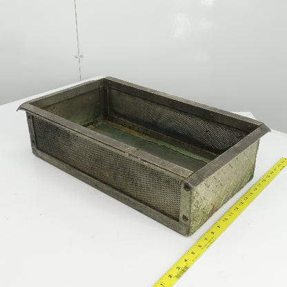 21" L x 11" W x 5-3/4" D Aluminum Strainer