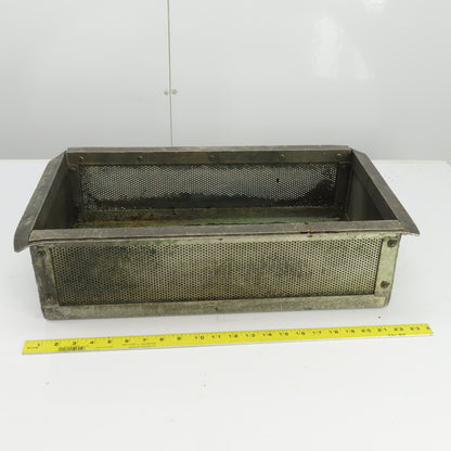 21" L x 11" W x 5-3/4" D Aluminum Strainer