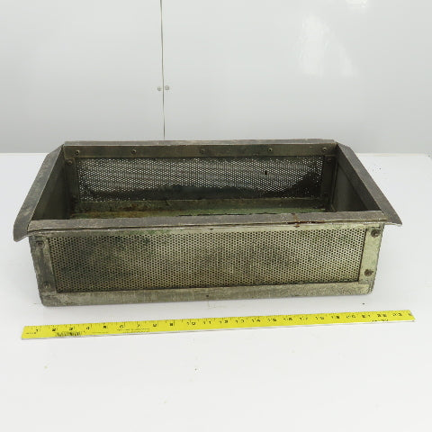 21" L x 11" W x 5-3/4" D Aluminum Strainer