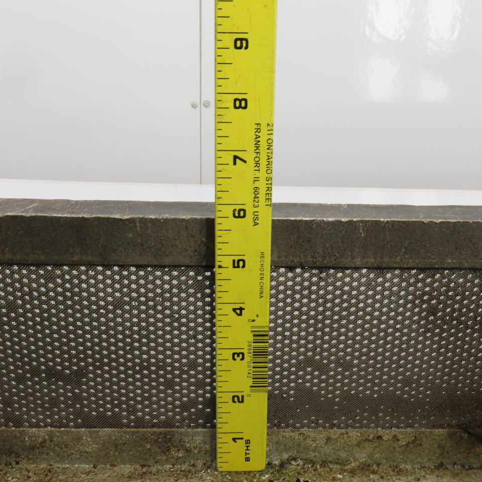 21" L x 11" W x 5-3/4" D Aluminum Strainer