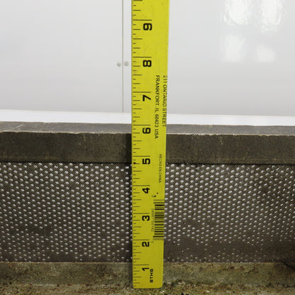 21" L x 11" W x 5-3/4" D Aluminum Strainer