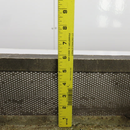 21" L x 11" W x 5-3/4" D Aluminum Strainer