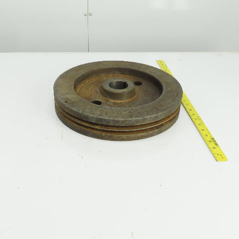 14-1/4" Diam. X 2-1/2" Thick Sheave Pulley Wheel A-B Vbelt 2-1/8" Keyed Bore