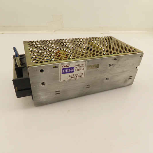 Elco K150A-24 85-132V Input 24VDC Output Power Supply 6.5A