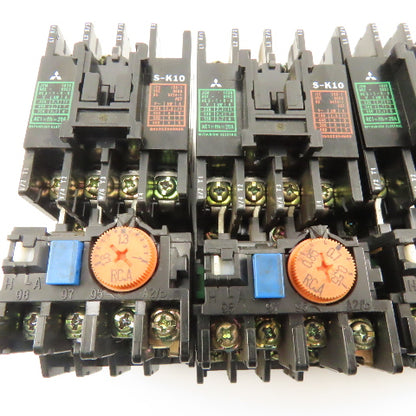 Mitsubishi S-K10 660V 20A Contactor Relay 100v coil - Misc. Overloads  Lot Of 4
