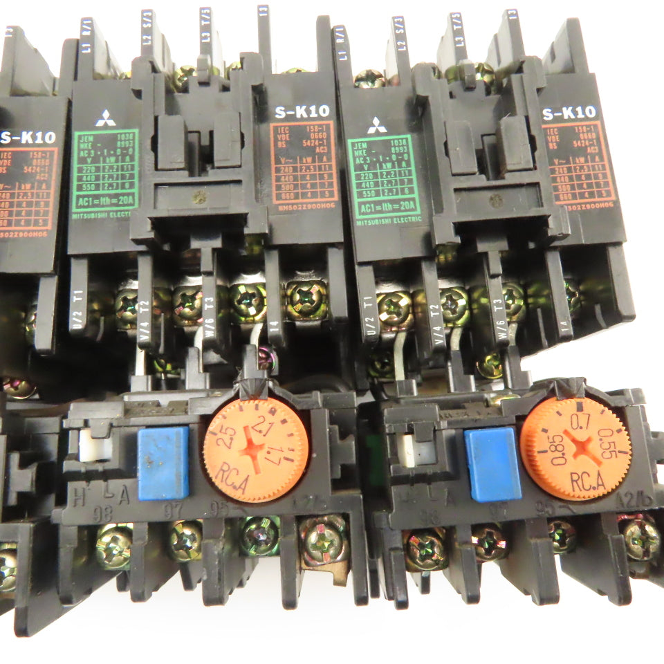 Mitsubishi S-K10 660V 20A Contactor Relay 100v coil - Misc. Overloads  Lot Of 4