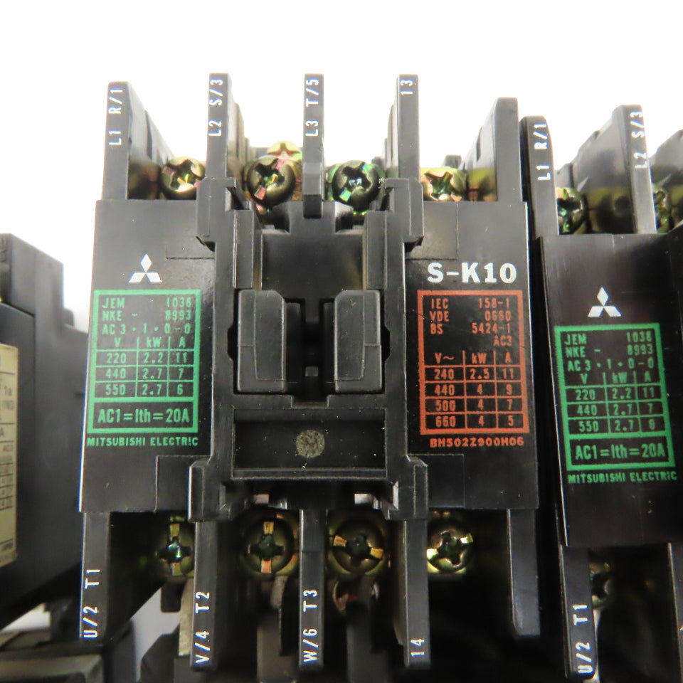 Mitsubishi S-K10 660V 20A Contactor Relay 100v coil - Misc. Overloads  Lot Of 4
