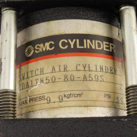 SMC CDA1TN50-80-A59S 50mm Bore 80mm Stroke Double Acting Trunnion Cylinder